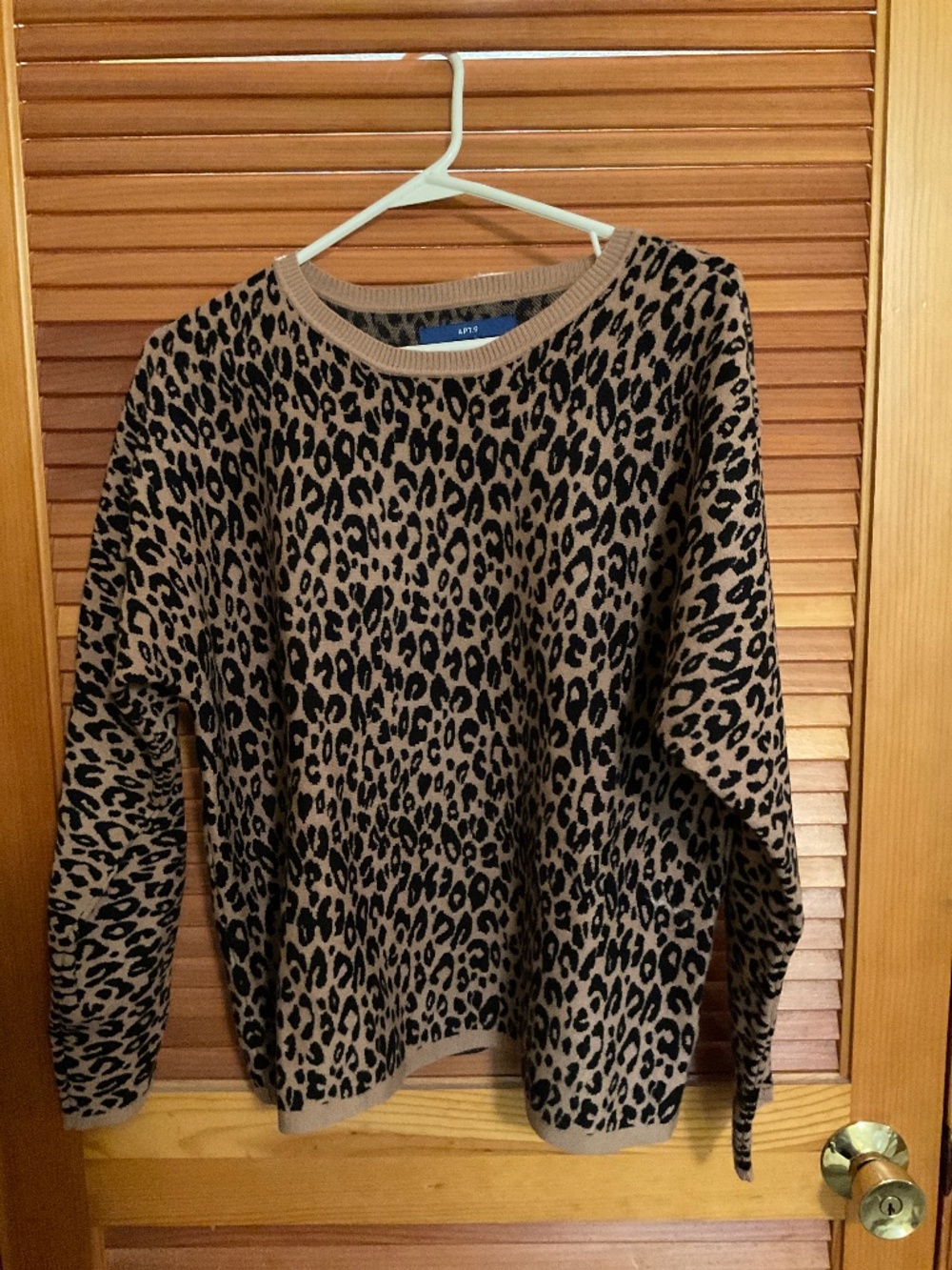 Leopard print sweater